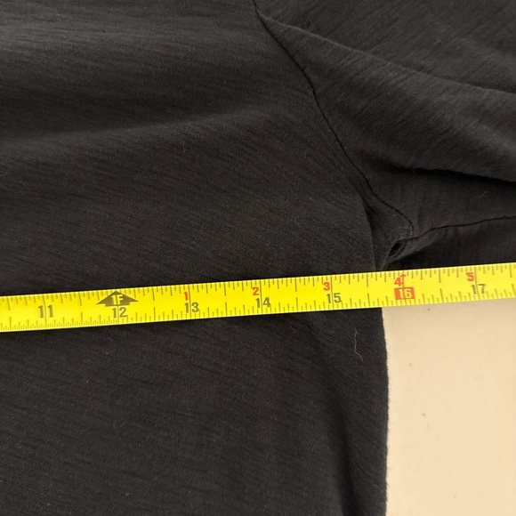 Nation LTD ribbed puff sleeve top black minimalist LA size small - Picture 8 of 10